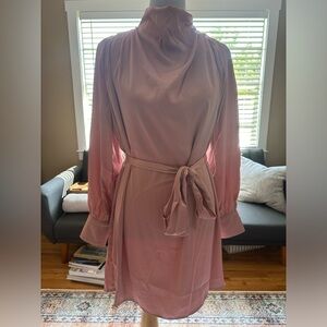 Fate Mauve Satin Dress